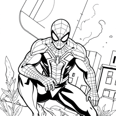 Livre de coloriage : coloriages pour enfants Spider-Man
