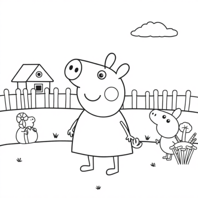 Coloriage : coloriages pour enfants Peppa Pig