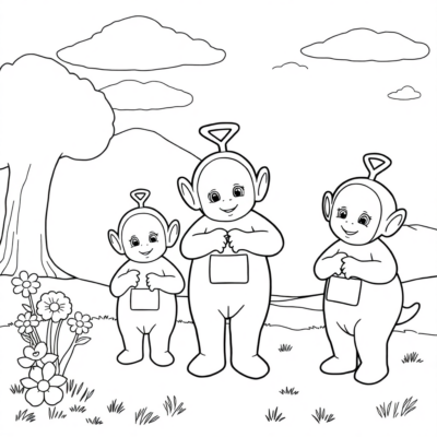 Livre de coloriage : coloriages pour enfants teletubbies