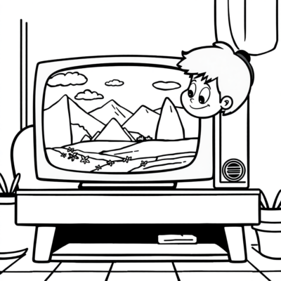 Dessin : coloriages pour enfants télévision