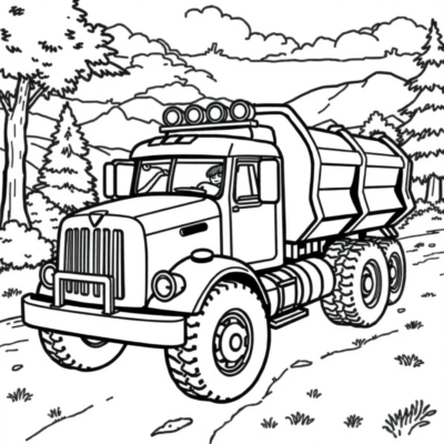 Livre de coloriage : coloriages pour enfants camions