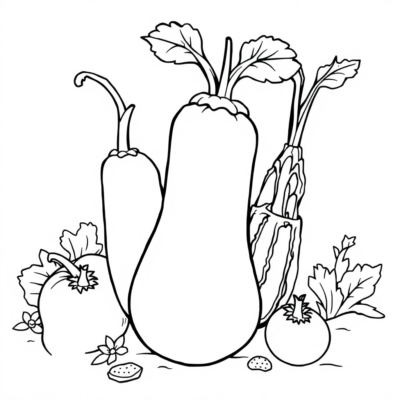 Coloriage : coloriages pour enfants légumes