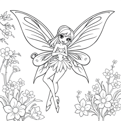Coloriage : coloriages pour enfants Winx à imprimer