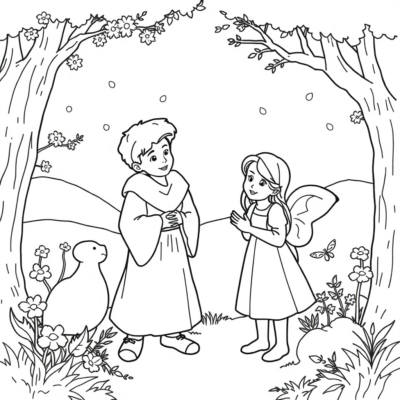 Livre de coloriage : coloriages pour enfants des contes de fées