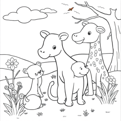 Livre de coloriage : coloriages pour enfants animaux