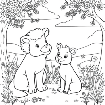 Coloriages d’animaux mignons pour enfants