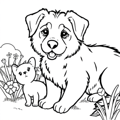 Livre de coloriage : coloriages pour enfants animaux de compagnie