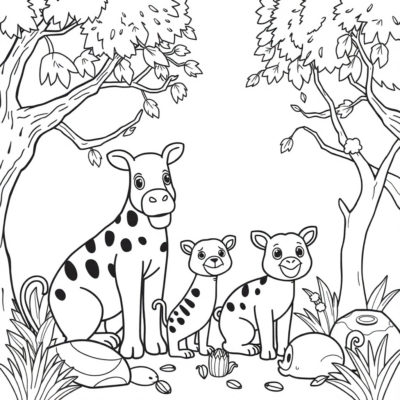 Coloriage : coloriages pour enfants animaux du zoo