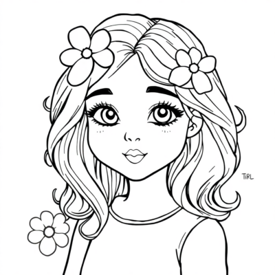 Coloriages pour petites filles et rêves