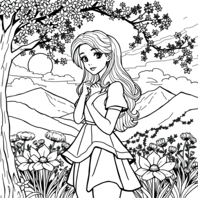 Livre de coloriage : coloriages pour les filles à imprimer