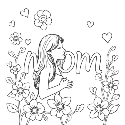 Coloriages pour Maman