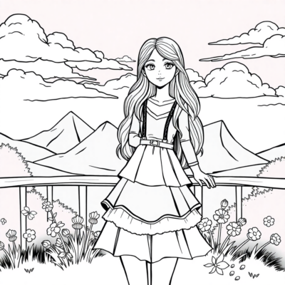 Livre de coloriage : coloriages à imprimer pour les filles