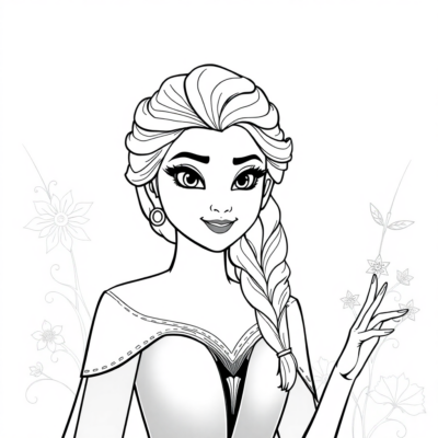 Coloriages à imprimer Elsa