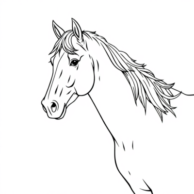Coloriages à imprimer de chevaux