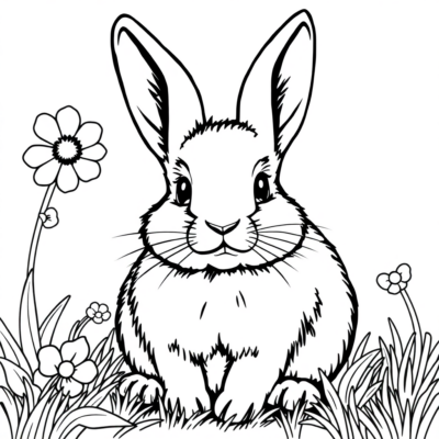 Coloriages à imprimer Lapin