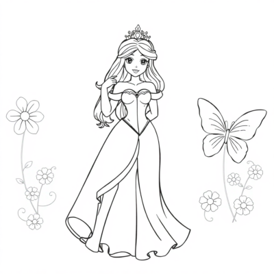 Coloriages à imprimer Princesse