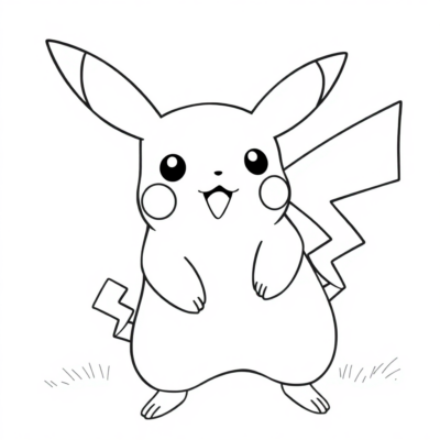 Coloriages à imprimer Pikachu
