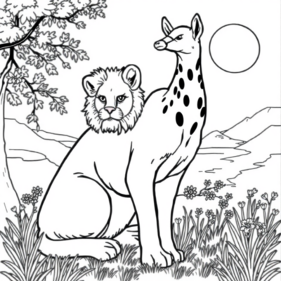 Livre de coloriage : coloriages imprimables d’animaux
