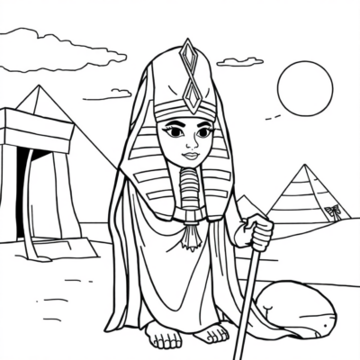 Livre de coloriage : coloriages d’Égypte pour enfants
