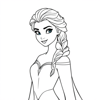 Coloriages Elsa à imprimer