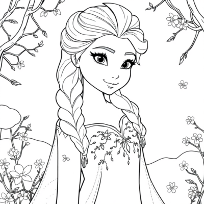 Coloriage : coloriages Elsa jeux