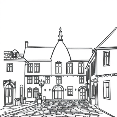 Livre de coloriage Europe