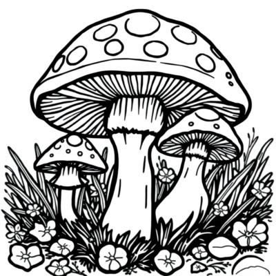 Coloriages Champignon