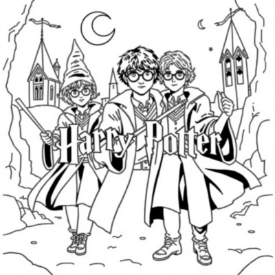Colorier les aventures de Harry Potter à imprimer