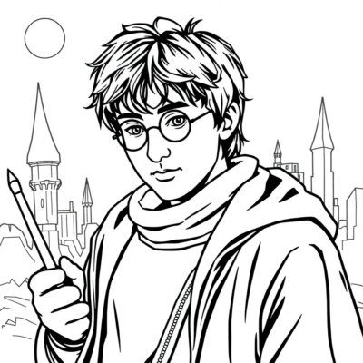 Livre de coloriage : coloriages Harry Potter
