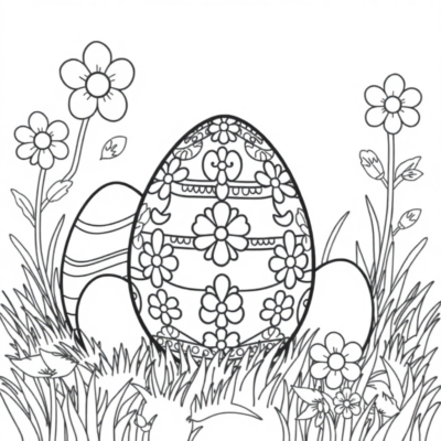 Coloriages Œuf de Pâques