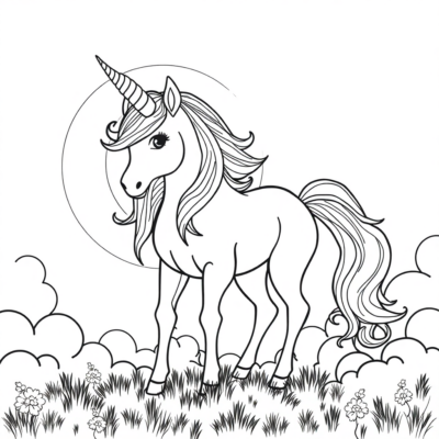 coloriages de licorne