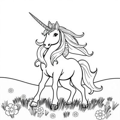 Coloriages de Licorne à Imprimer