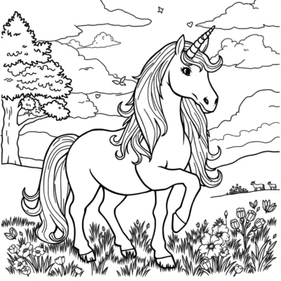 Livre de coloriage : coloriages de licornes à imprimer