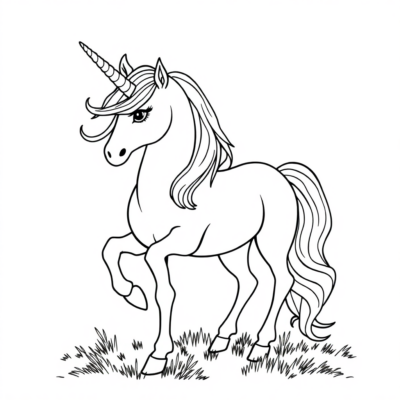 Carnet de coloriage : licornes à imprimer pour enfants