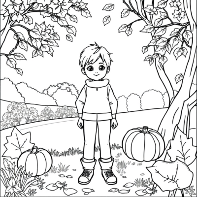 Livre de coloriage : coloriages d’automne pour enfants
