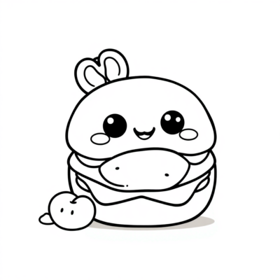 Coloriages Kawaii Food à Imprimer