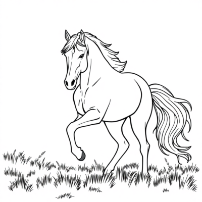 Dessins à colorier de chevaux à imprimer