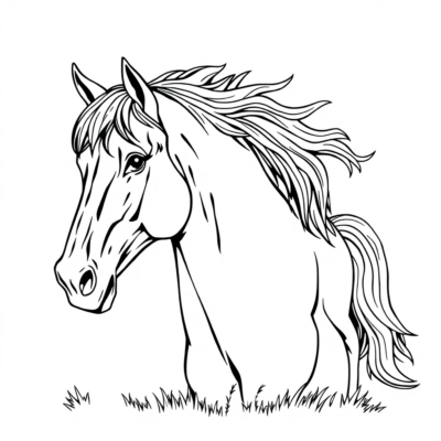 Coloriages Chevaux