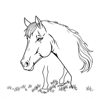 Coloriages Cheval