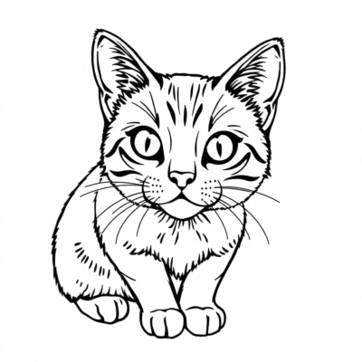 Dessins à colorier de chat