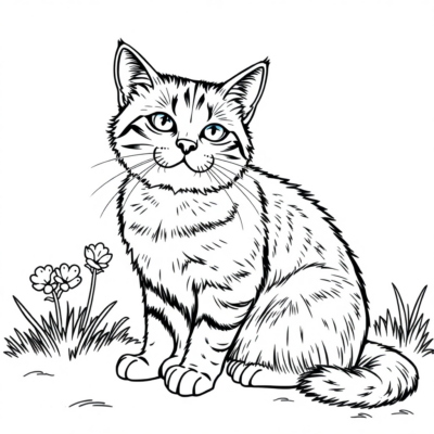 Coloriage : coloriages de chaton
