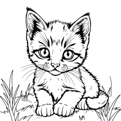 Livre de coloriage : coloriages de chaton