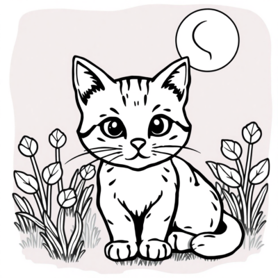 Livre de coloriage : coloriages de chatons