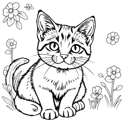 Livre de coloriage : coloriages de chats