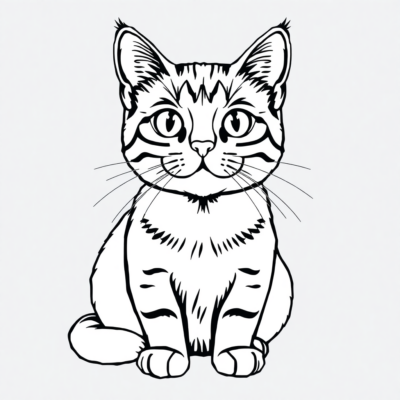 Coloriages de Chats à Imprimer