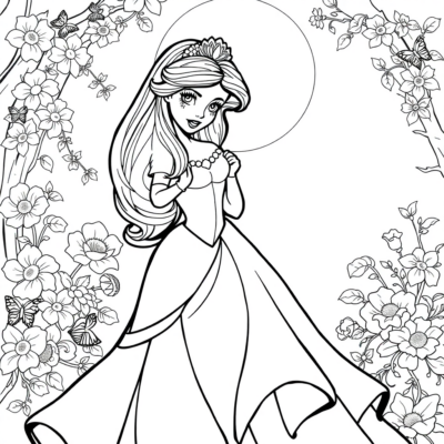 Coloriages des Princesses Disney