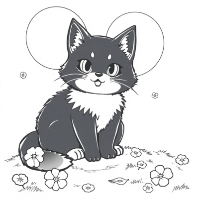 Coloriages Kuromi à imprimer