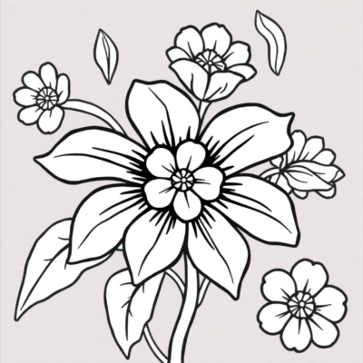Coloriage Fleurs