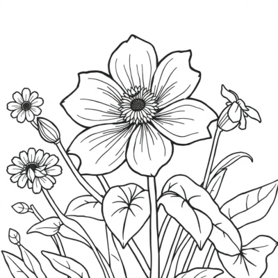 Coloriage : coloriages de fleurs