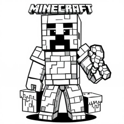 Livre de coloriage : coloriages Minecraft à imprimer